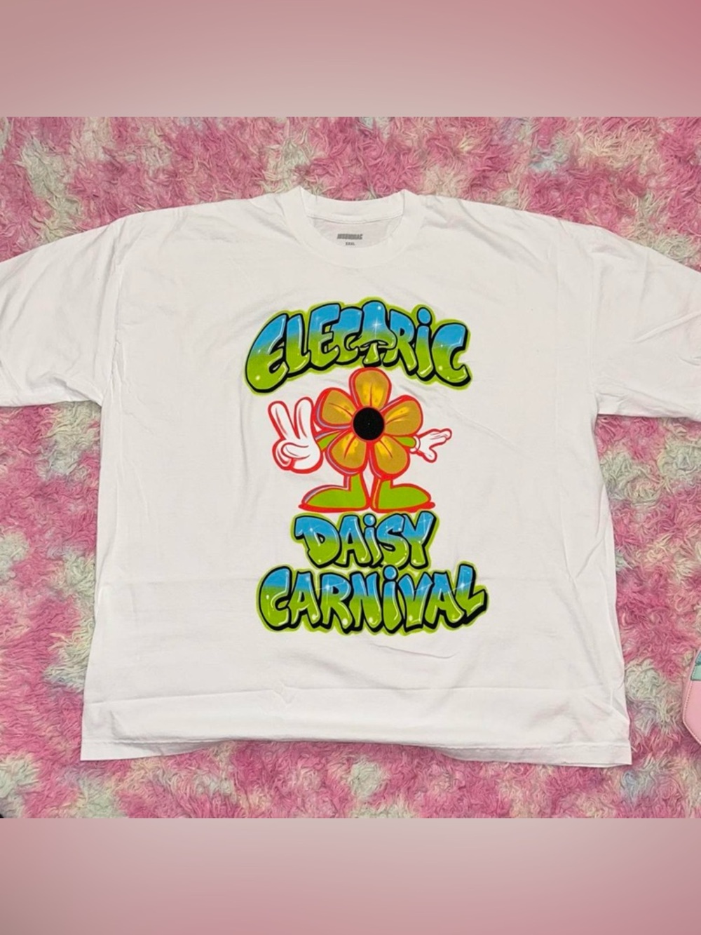 Electric Daisy Carnival White Graphic T-Shirt